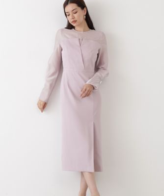 ◇パールスリーブドッキングワンピース（0315240008