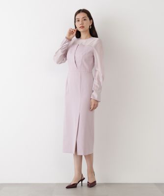 ◇パールスリーブドッキングワンピース（0315240008