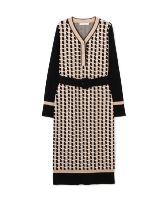 ◇ジオメトリックジャカードニットワンピース（0315247113