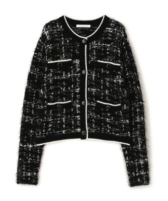 ダイアグラム ツイードニットブルゾン 36 ブラック ダイアグラム ツイードニットブルゾン 36 ブラック - メルカリ