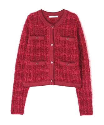 ◇フェザーヤーンツイードニットジャケット（0315275028