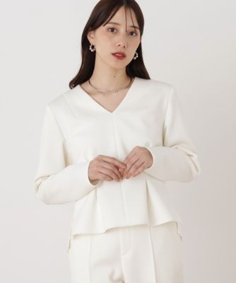 ＜PINKY&DIANNE＞◆タックフレアダンボールブラウス（０３１６１１０１２１）