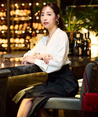 ◇チェーンネックレス付ブラウス（0316110132