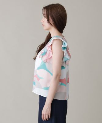 【Chesty】新品タグ付き 美香さん着用♡ シノワズリプリントブラウス 花柄 Chesty - 【Chesty】新品タグ付き 美香さん着用♡ シノワズリプリント
