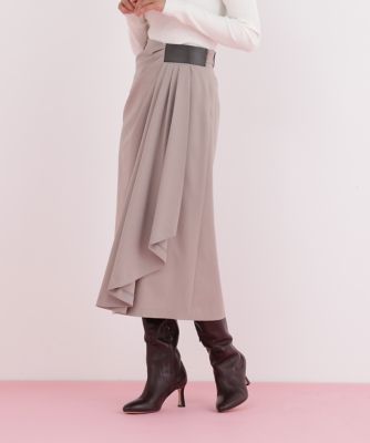＜PINKY&DIANNE＞サイドパッチタックスカート（０３１６１２０１１０）