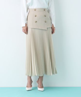 ＜PINKY&DIANNE＞ソフトオックスプリーツスカート（０３１６１２０２０３）