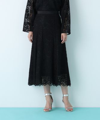 スカラレースフレアスカート（0316120220） | PINKY&DIANNE