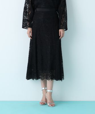 スカラレースフレアスカート（0316120220） | PINKY&DIANNE