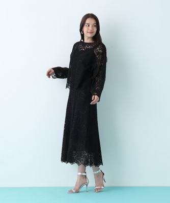 スカラレースフレアスカート（0316120220） | PINKY&DIANNE