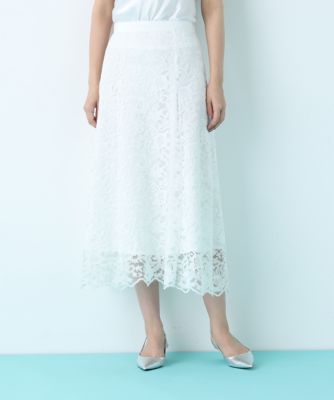 ＜PINKY&DIANNE＞スカラレースフレアスカート（０３１６１２０２２０）