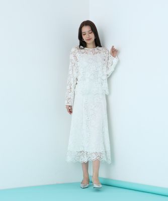 スカラレースフレアスカート（0316120220） | PINKY&DIANNE