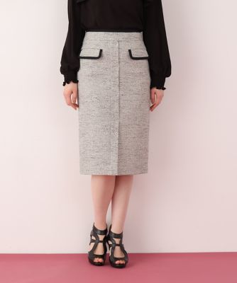 ＜PINKY&DIANNE＞ミックスツイードパイピングスカート（０３１６１２０３１０）