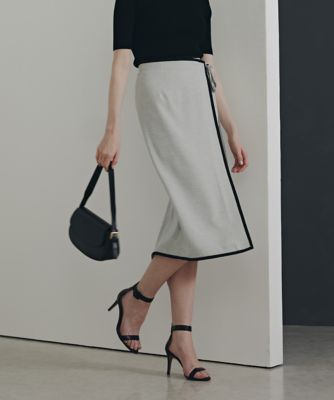 ＜PINKY&DIANNE＞バイカラーラップスカート（０３１６１２０４０２）