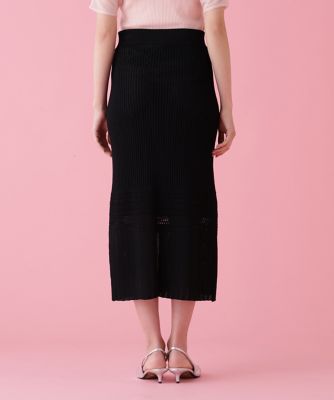 美香さん着用］メッシュニットスカート（0316127509