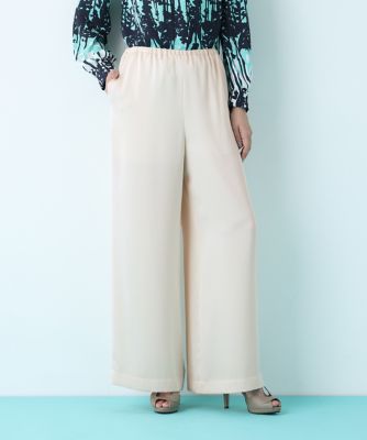 ＜PINKY&DIANNE＞サテンワイドパンツ（０３１６１３０２２３）