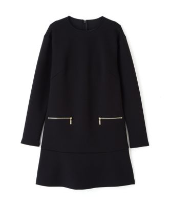 and per se アンパスィ　ダンボールニット　ボンディング　ワンピース　黒 and per se アンパスィダンボールニットボンディングワンピース黒