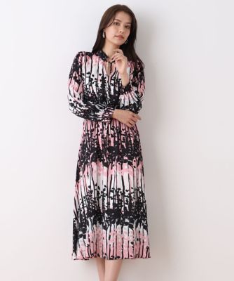 ＜PINKY&DIANNE＞インクフォレストプリントワンピース（０３１６１４０２００）