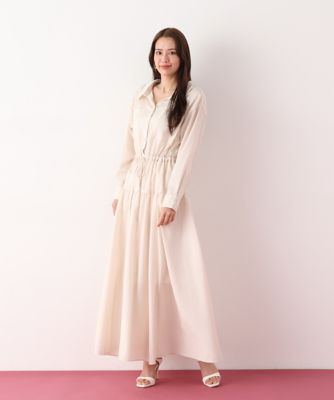 ブライトローンロングシャツワンピース（0316140306