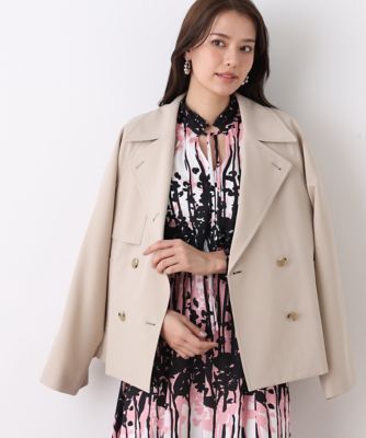 ＜PINKY&DIANNE＞ソフトオックスショートトレンチコート（０３１６１５１２２１）