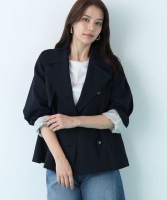 ソフトオックスショートトレンチコート（0316151221