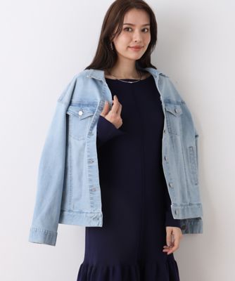 ＜PINKY&DIANNE＞ルーズカラーデニムジャケット（０３１６１５５２０６）