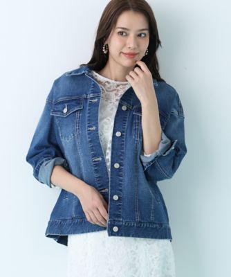 ルーズカラーデニムジャケット（0316155206