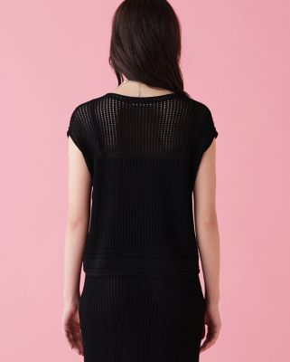67NOWOS ノーウォス メッシュニットタンク ファビアンルー 定価3.8万 ANIECA 】Vネックメッシュニット | valance 福井｜レディース セレクト