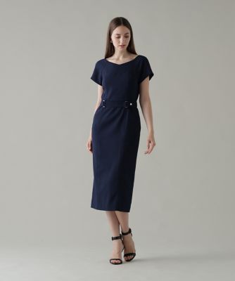 ラグランステッチベルト付きワンピース（0316240720