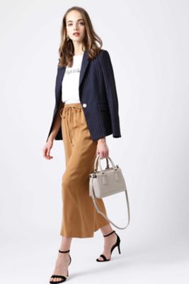 ドラマ 内田有紀さん着用 綿麻ストライプテーラードジャケット ０３１９１５０１０３ 三越伊勢丹オンラインストア 公式