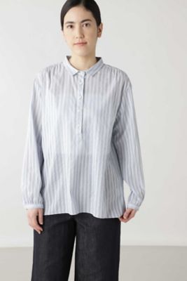 ◆ドビーストライプブラウス（０７７０１１０２０４）