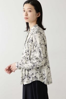 アートワークプリントブラウス（０７７０１１０３１９）