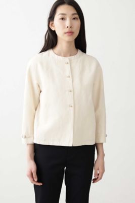 ＜human woman (Women)＞≪Ｊａｐａｎ　ｃｏｕｔｕｒｅ≫綿麻ギャバブラウス（０７７０１１０４３３）