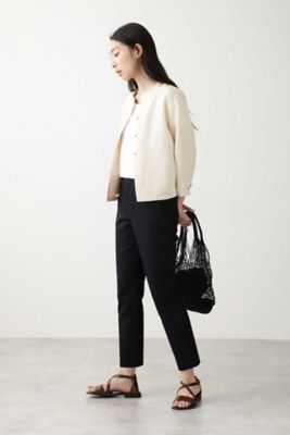 ≪Ｊａｐａｎ　ｃｏｕｔｕｒｅ≫綿麻ギャバブラウス（０７７０１１０４３３）