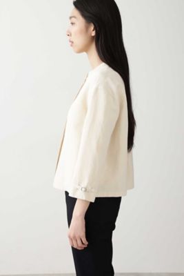≪Ｊａｐａｎ　ｃｏｕｔｕｒｅ≫綿麻ギャバブラウス（０７７０１１０４３３）