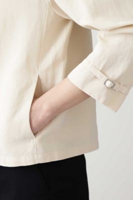 ≪Ｊａｐａｎ　ｃｏｕｔｕｒｅ≫綿麻ギャバブラウス（０７７０１１０４３３）