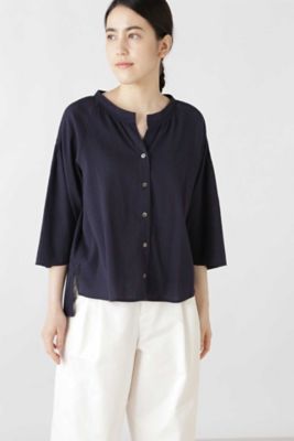 ◆楊柳ストライプ　ブラウス（０７７０１１０６０６）