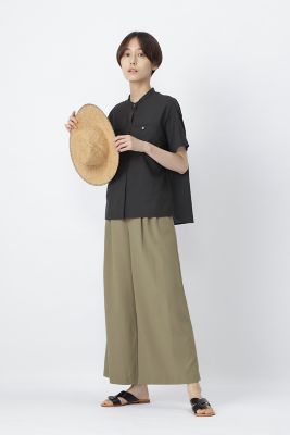 ＜human woman (Women)＞◆強撚レーヨン綿ポリツイルパンツ（０７７０１３０５３８）