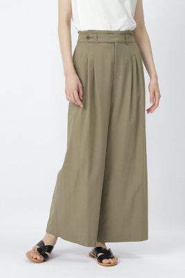 ◆強撚レーヨン綿ポリツイルパンツ（０７７０１３０５３８）