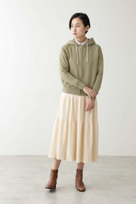 ◆裏毛フーデッドジップアップパーカー（０７７０１６０１０４）