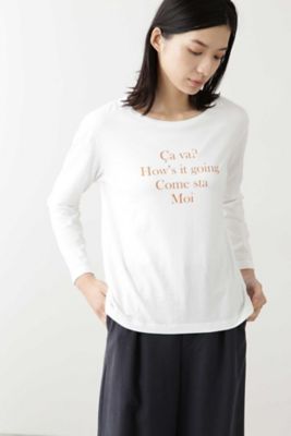 ＜human woman (Women)＞◆ロゴロングＴシャツ（０７７０１６０２０４）