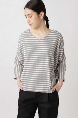 《ａｒｒｉｖｅ　ｐａｒｉｓ》バスクボーダーカットソー（０７７０１６０８０１）