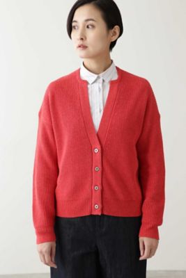 ＜human woman (Women)＞◆ミドルゲージデニム調ニットカーディガン（０７７０１７０１０４）