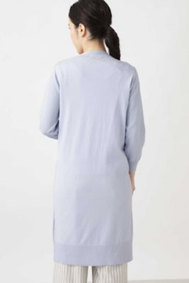 配色Ｖネックロングカーディガン（０７７０１７０３１１）