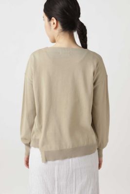 ◆オーガニック天竺ニットプルオーバー（０７７０１７０３３５）