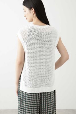 ◆フレンチスリーブメッシュニット（０７７０１７０５４０）