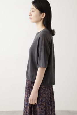 ◆透かしボーダーニット（０７７０１７０５４３）