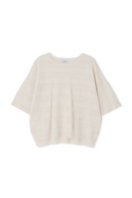 ◆透かしボーダーニット（０７７０１７０５４３）
