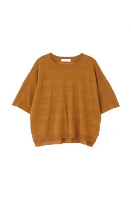◆透かしボーダーニット（０７７０１７０５４３）