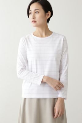 ◆コットンボーダーカットソー（０７７０９６０２０３）