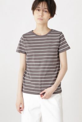 ＜human woman (Women)＞コットンボーダーＴシャツ（０７７０９６０３０４）